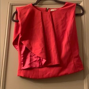 Alice and Olivia pink crop top